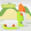 3D Carrot Gravity Plastic Knife Fidget Toys Foldable Decompressed Push Card Small Toy 3D Printing Carrot Radish Knife 4