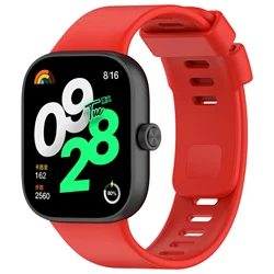 Classic Silicone Smart Watch Strap with Soft Full Screen Protector and Plating Cover Case for Redmi Watch 4 (0324R)