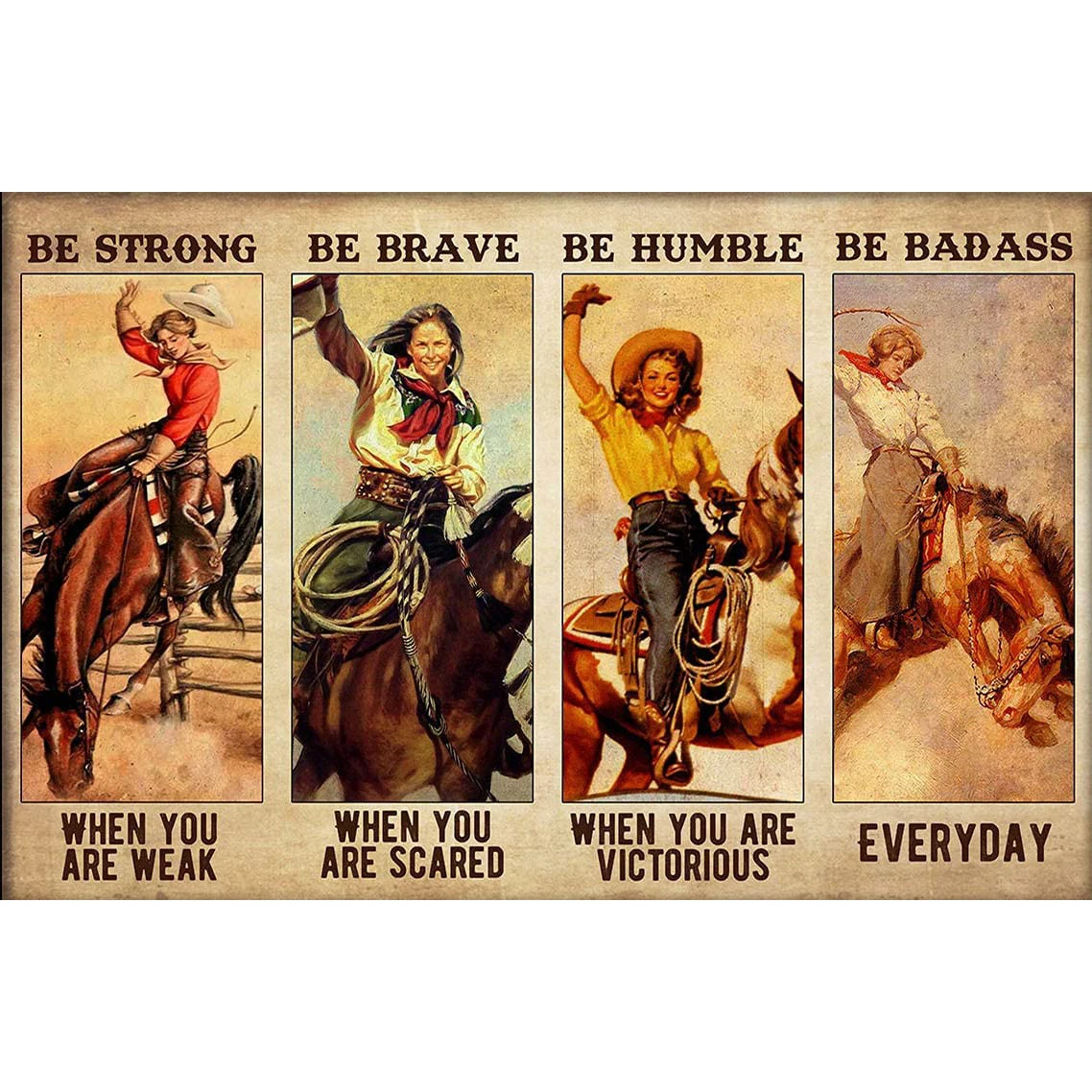 

Quick Drying Towel Vintage Poster Girls Love Horses Tin Sign Vintage Metal Pub Towel