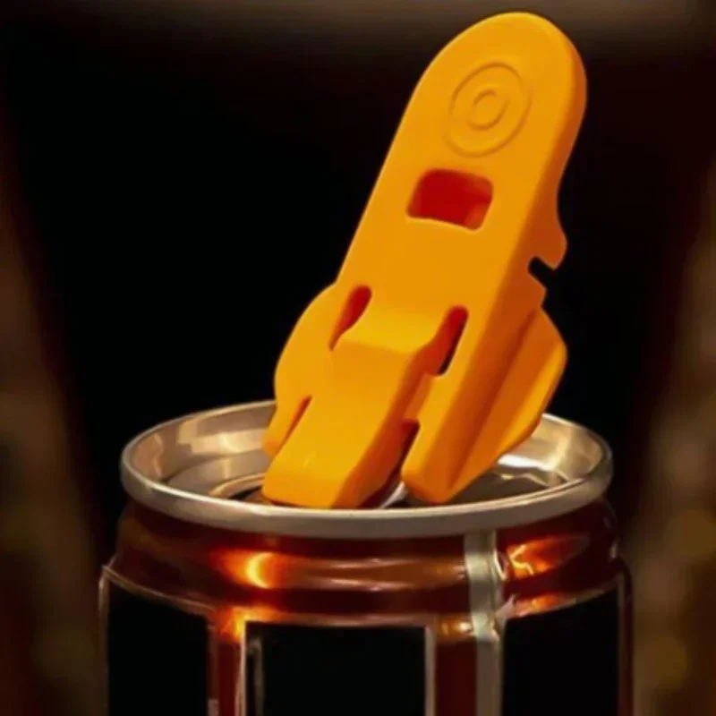 6pcs Beverage Bottle Opener Hand-held Can Beer Cola Beverage Bottle Opener Simple Can Sealed Dustproof Hands-free