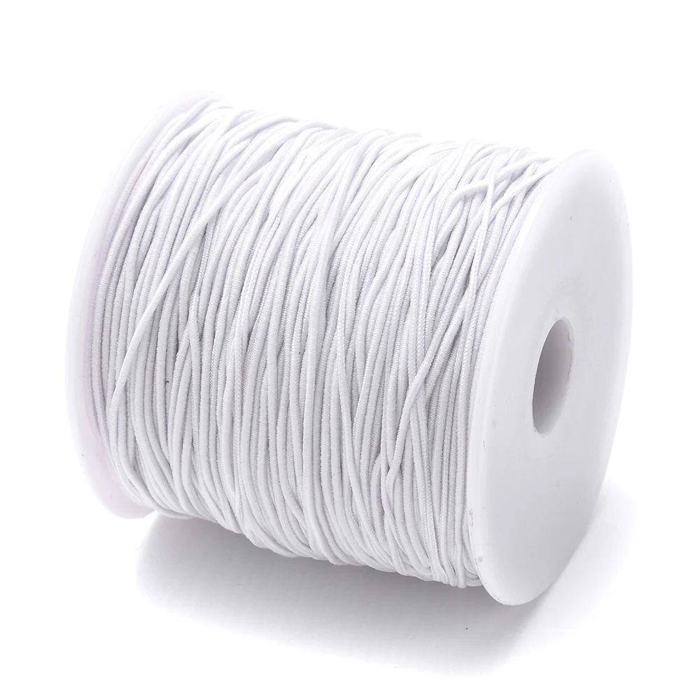 100 m/Rolle, 1 mm, farbiger Kern, gesponnenes elastisches Fadenseil, hohe Qualität und hohe Elastizität, DIY-Perlen-Elastikfaden für Schmuckhandwerk – Detail 12