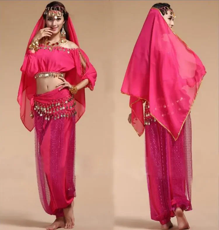

Bollywood Dance Costumes Indian Belly Dance Costumes Set For Women Chiffon Bollywood Orientale Belly Dance Costume Set For Woman