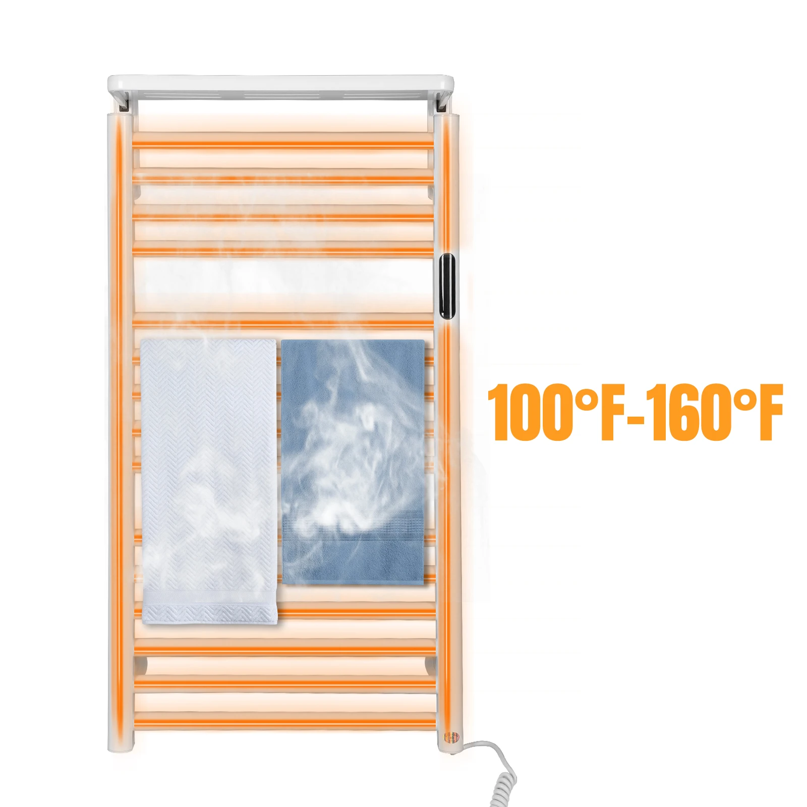 15 Bars Towel Warmer Racks with Timer & Temperature Control Home Towel Radiator IP56 Waterproof for Family Swimming Pool Salon