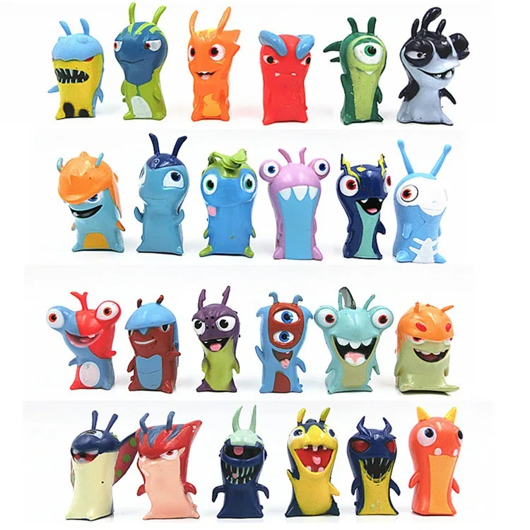 24PCS Lot Slugterra Elemental Slugs Toy Slug Terra Action Figure