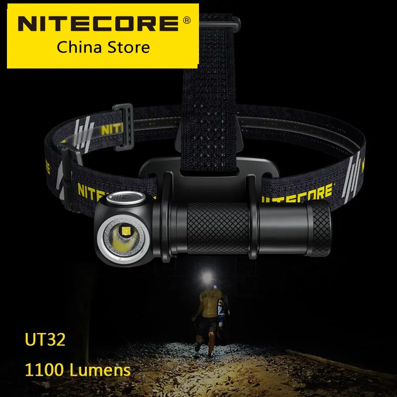 Nitecore-屋外LEDヘッドライト,1100lm LED電球,バッテリー18650,ウォームホワイト,デュアル光源,オリジナル  AliExpress