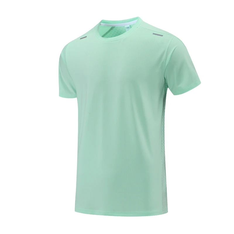

Men Training T-shirts Prints New Running Sports Bodybuilding Short Sleeve Quick Dry Fitness Shirts Breathable Gym Tshirts