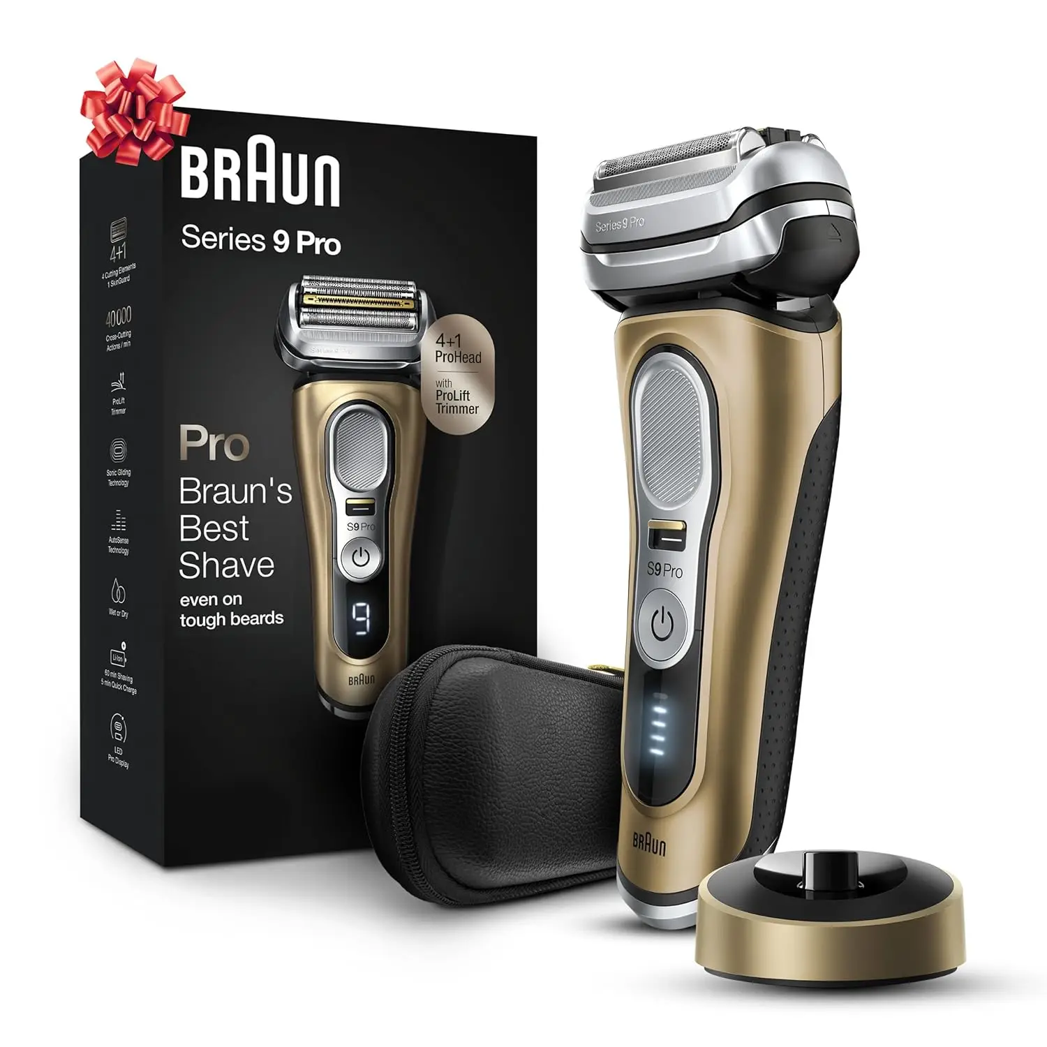 Series 9 Pro 9419s Electric Shaver for Men, Holiday Gifts for Men, Wet & Dry Shave, Shaving Kit with 4+1 Head with ProLift Trimm