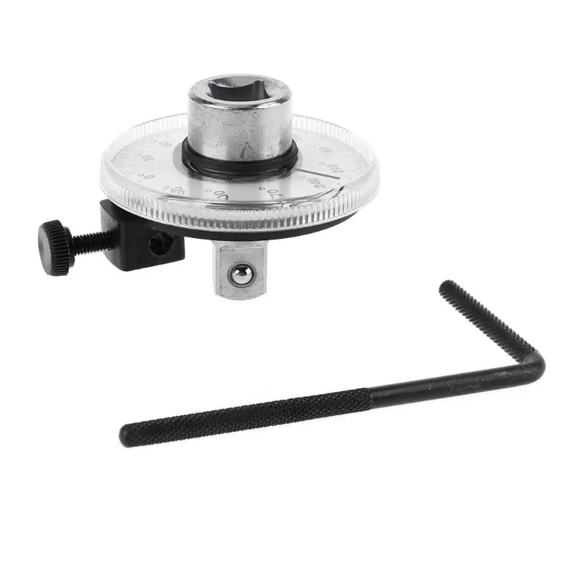 

Torque Ruler Protractor 360 Degree Inch Meter Auto Rotation Measure Tool with Wrench Measurment