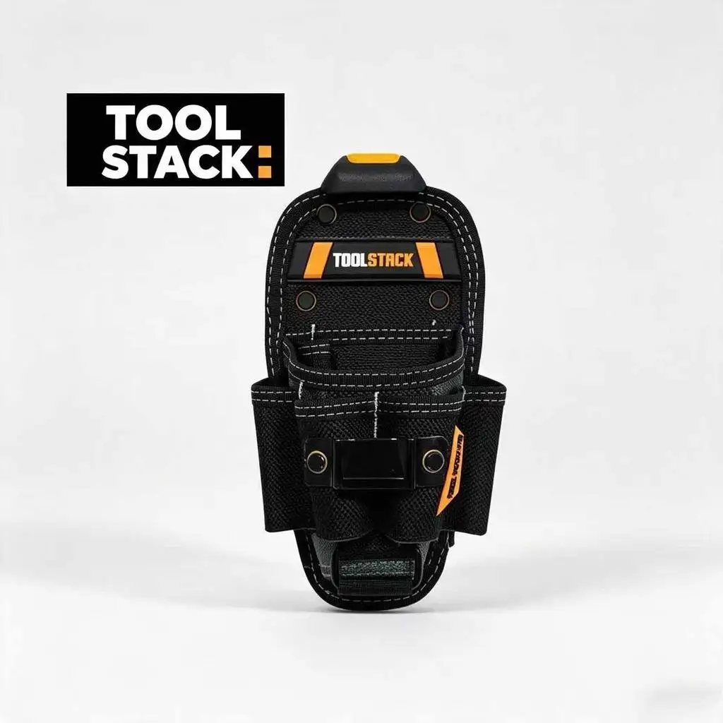 Borsa Porta Attrezzi Multifunzionale TOOLSTACK di Media Grandezza, Borsa da Cintura per Pinze con Gancio Rapido