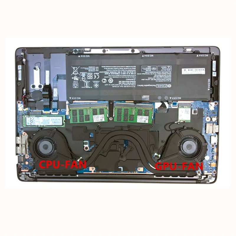 New Original LAPTOP CPU GPU Cooling Fan FOR HP ZBook Studio 15 G3 G4 HSTNN-C88C HSTNN-C02C