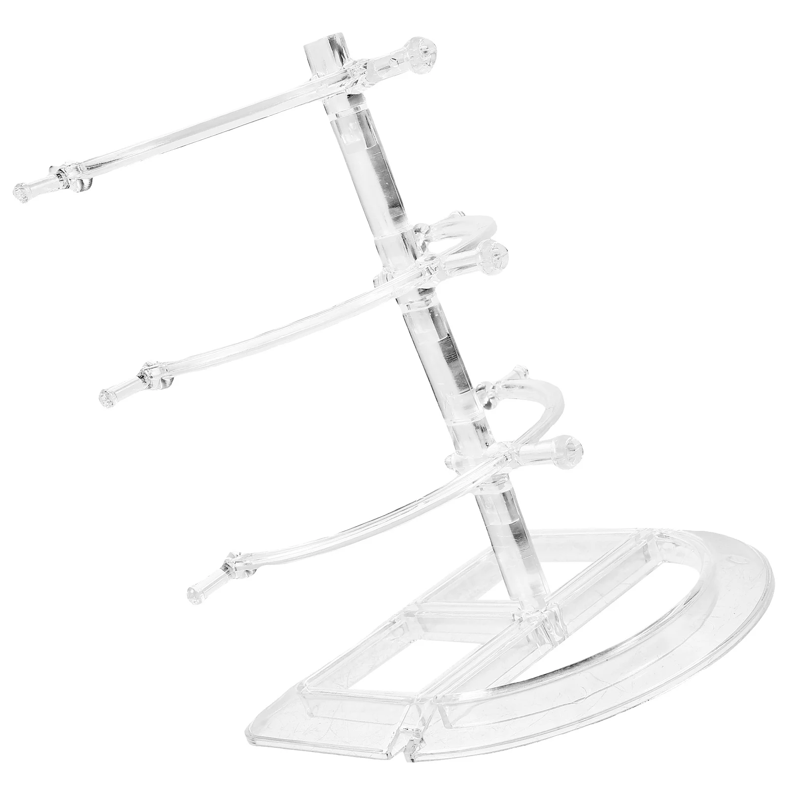 Clear Acrylic 3 Tier Glasses Display Stand Eyewear ganizer Rack Plastic Sunglasses Holder Showcase Storage Riser 2