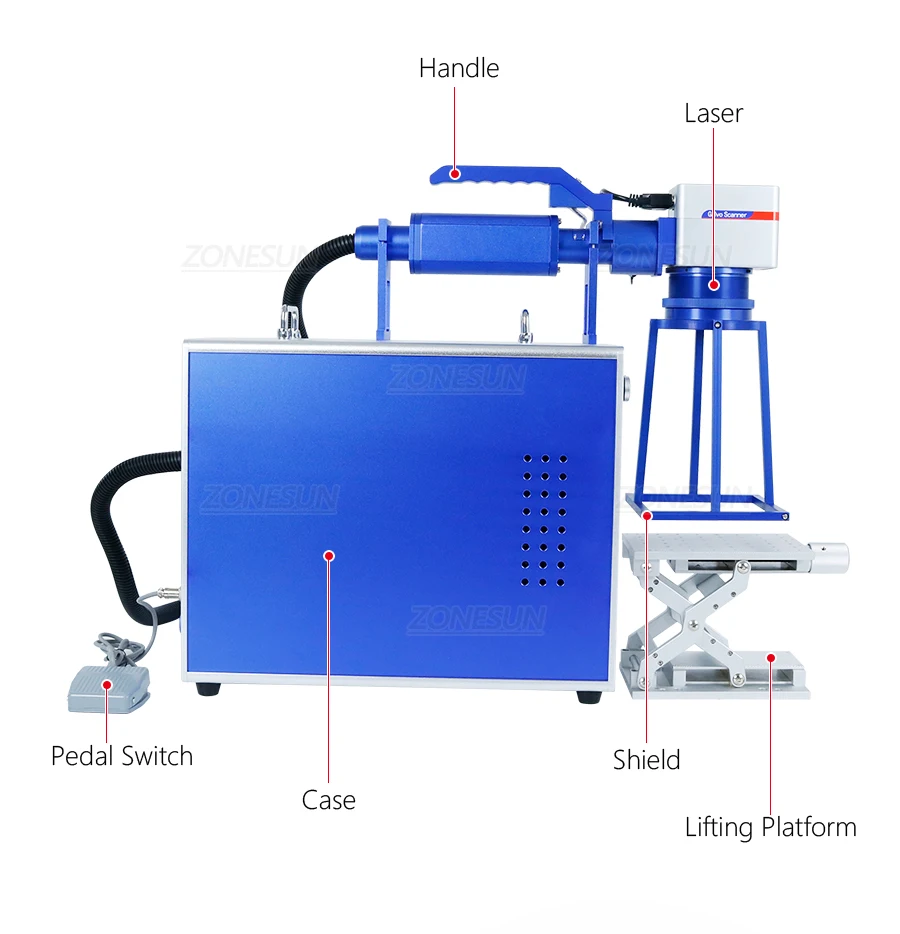 ZONESUN ZS-JG20C Fiber Laser Printing Machine