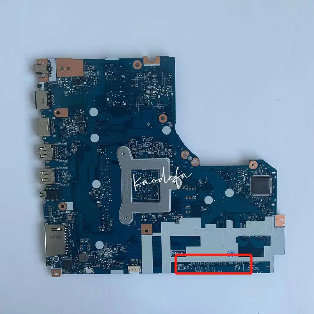 Placa-mãe do Portátil para Ideapad Nm-b661 Mainboard 33015igm 81d1cpu N4000 Sr3s1 Uma Ddr4 Fru:5b20r33801 5b20r33806 Teste de 100 ok - Imagem 6