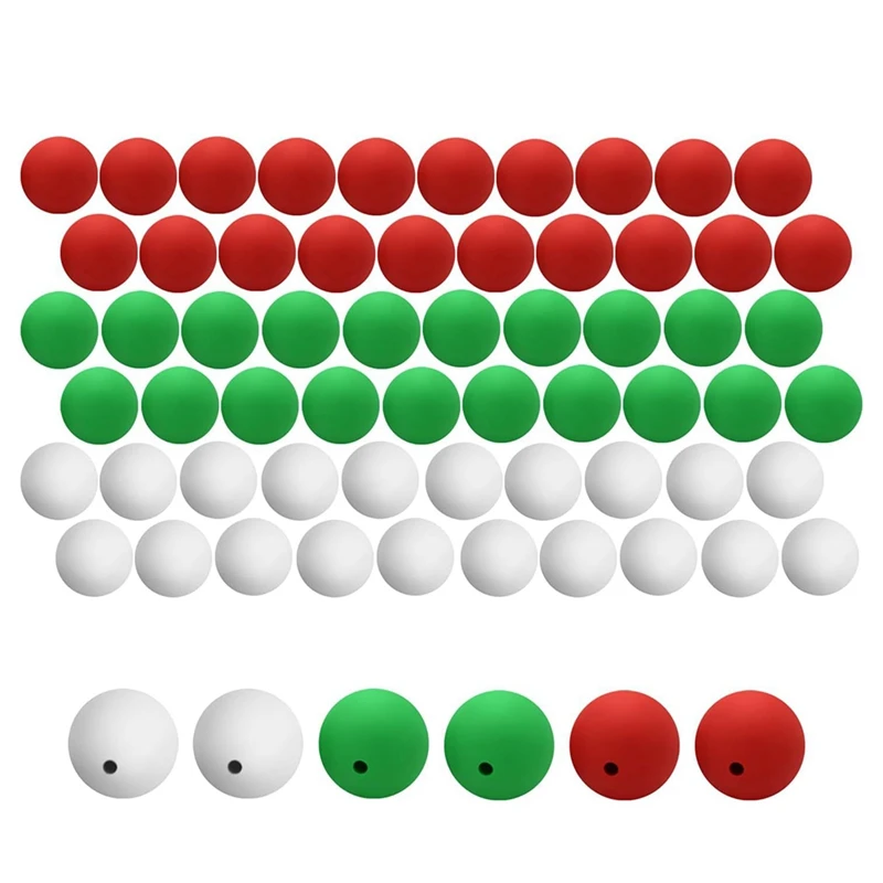 

60PCS Silicone Beads 15Mm Silicone Beads Bulk Round Silicone Beads For Lanyards Bracelet Necklace Making DIY Craft Durable