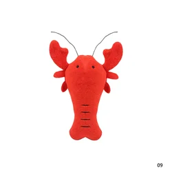 Pet - Friendly Cartoon Fruit Animals Plush Chew Toy with Squeaker (I)