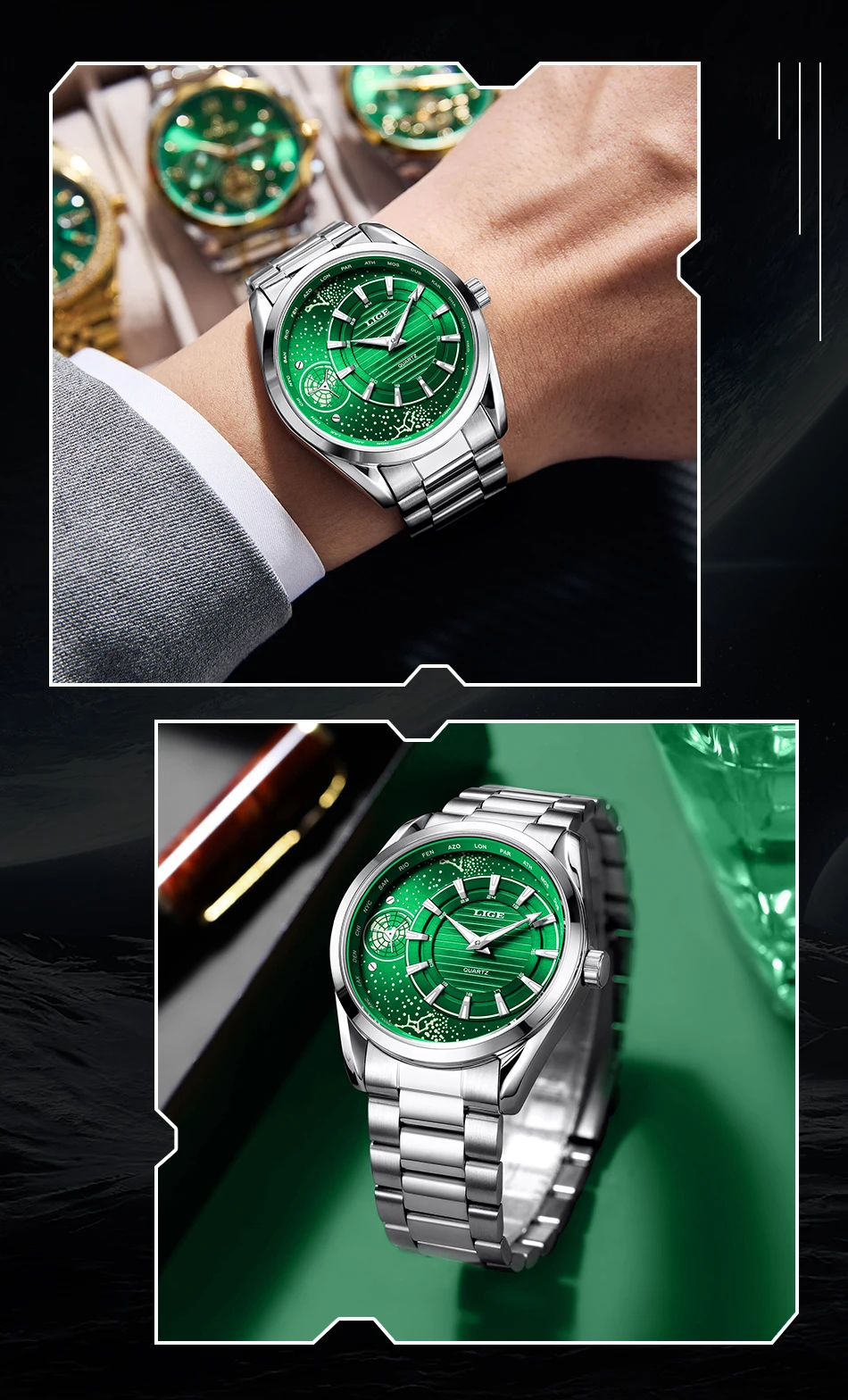 LIGE  89262 Men's Watch description image 13