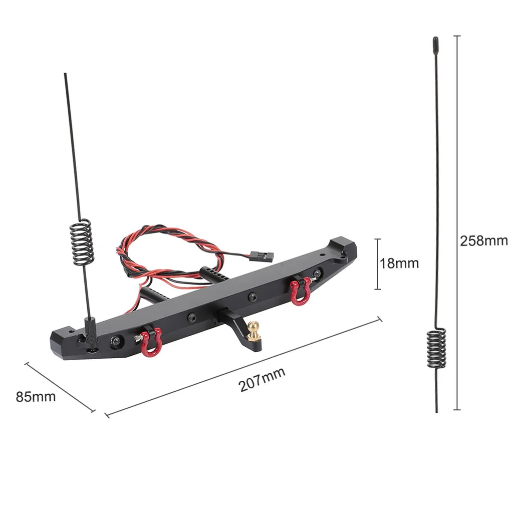 1:10 RC ũѷ ڵ LED  ׳  ũ, ݼ ĸ , TRAXXAS TRX4  SCX10 90046