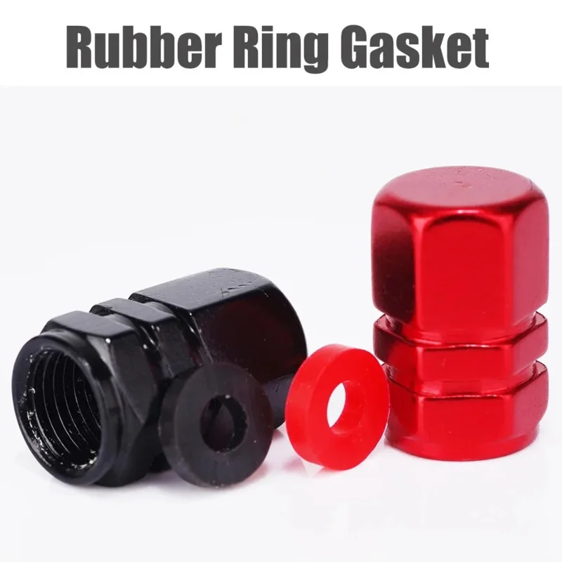 Decorative Aluminum Alloy Tire Valve Stem Caps - Dustproof Wheel Accessories for Cars, Motorcycles, and Bicycles