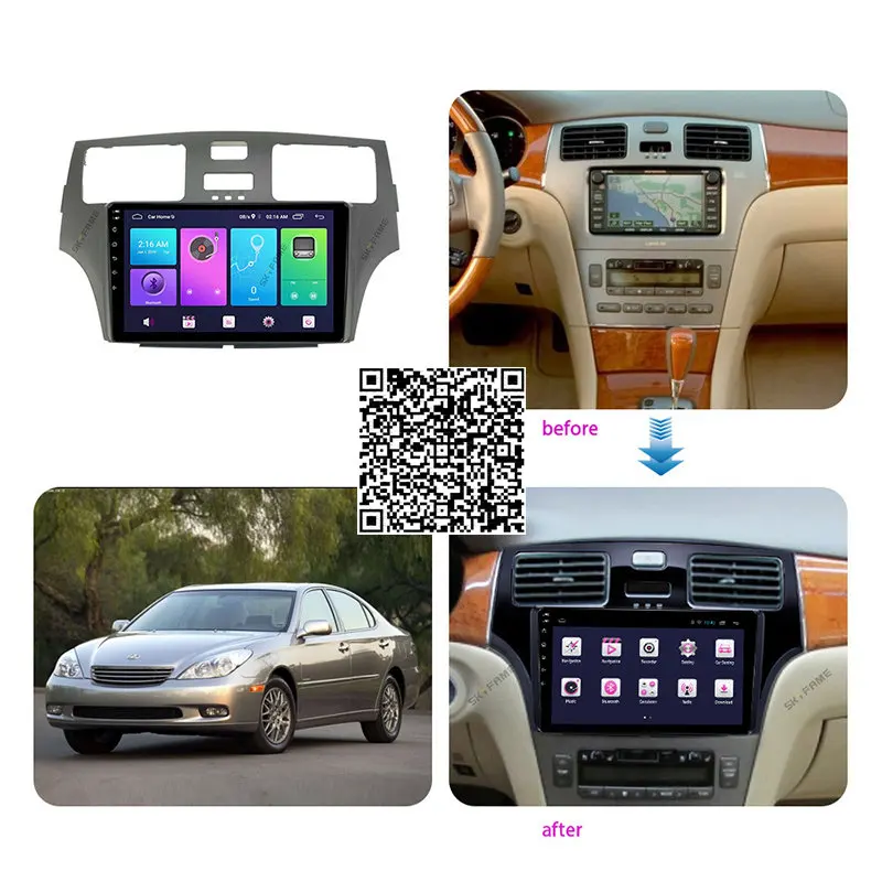 

4G+64G Car Android Radio Stereo For Lexus ES/XV30/ES330 2001-2005 Auto GPS Navigation DVD Player