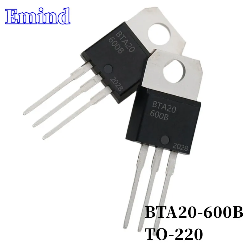 

5Pcs BTA20-600B BTA20 Thyristor TO-220 20A/600V DIP Triac Large Chip
