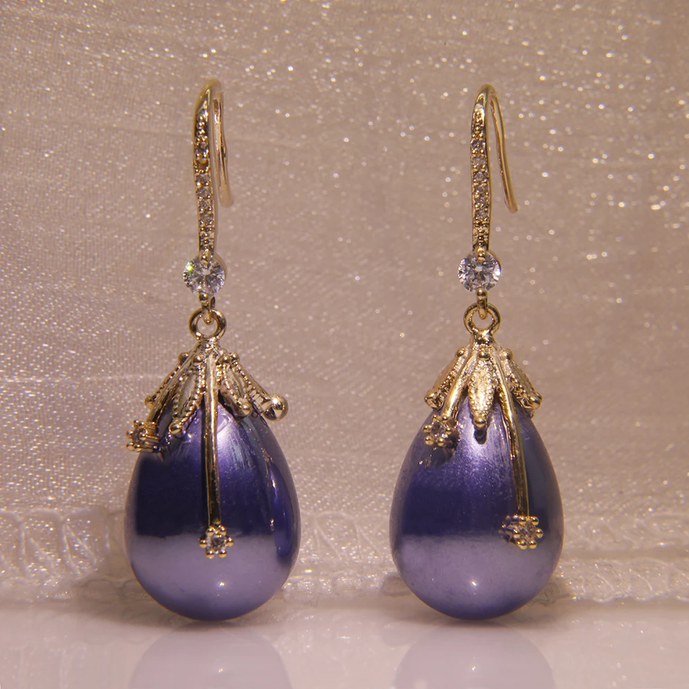 MEIDYEAR new pearl pendant earrings women luxury atmospheric jewelry party birthday dinner