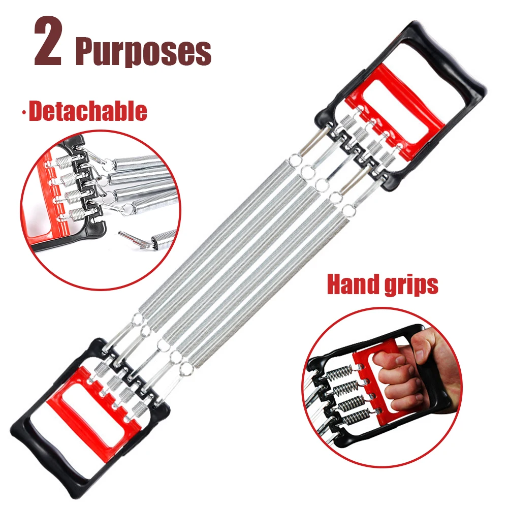 Adjustable Indoor Sport Spring Chest Developer Expander Tension Fitness Detachable 5 Resistance Bands Muscles Exercise Equipment