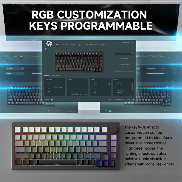 値下、Monsgeek M1W ベアボーン 各種オマケ付き