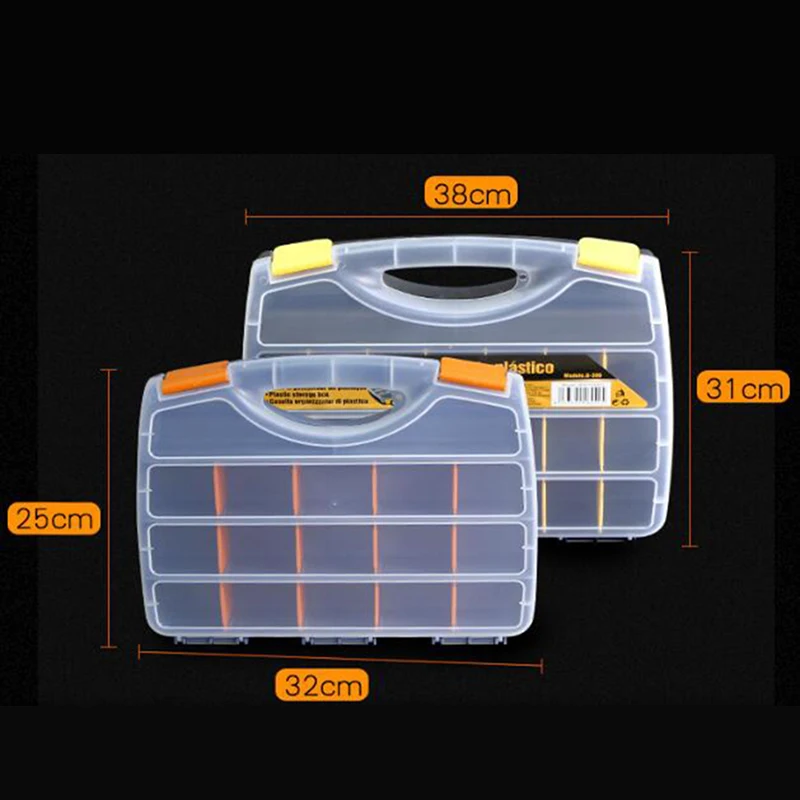 15/21 Grids Portable Parts Box Metal Screw Storage Box Hardware Parts  Screwdriver Repair Vehicle Hand Tool - Tool Box - AliExpress