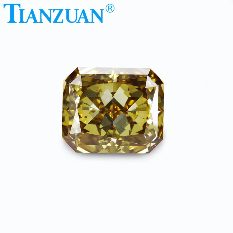 

High Quality Coffee Color Loose CZ Stone Cubic Zirconia Stone Synthetic Gems Beads Jewelry Making