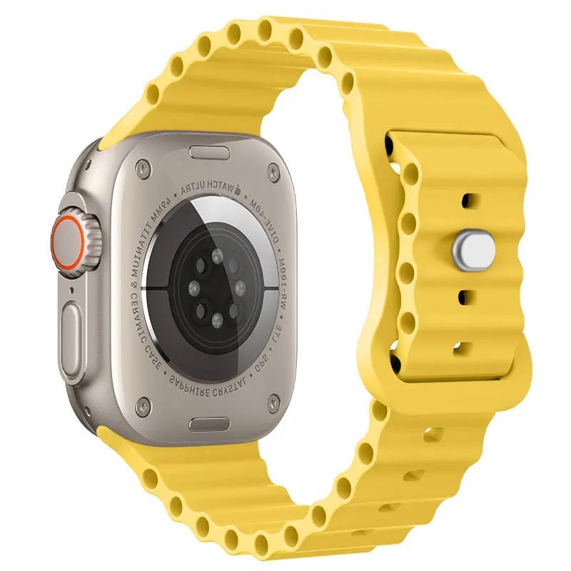 

Ocean Watchband For Apple watch Strap 44mm 40mm 45mm 41mm 42mm 38mm 49mm Silicone bracelet iWatch Series 7 6 5 4 SE Ultra 8 Band
