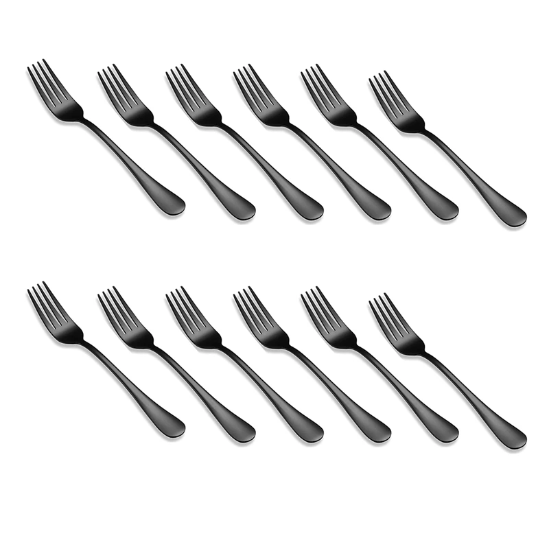 Stainless Steel Dessert Forks 12-Piece Dinner Forks Cutlery Set 