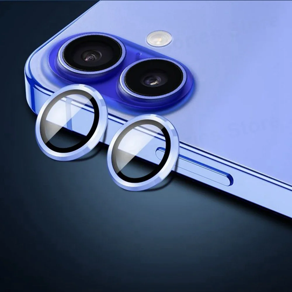 Premium Aluminum Camera Lens Protector with Tempered Glass Cover
