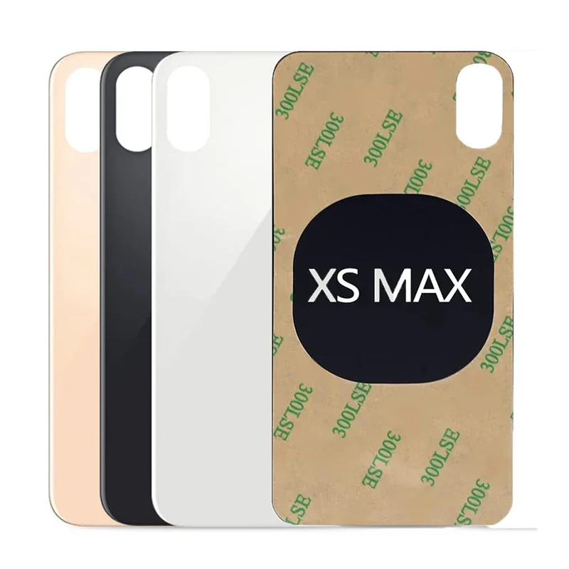 

Big Hole For iPhone Xsmax Back Glass Panel Battery Cover Rear Door Housing Replacement Parts With 3M Tape for Xs Max 6.5" 2018