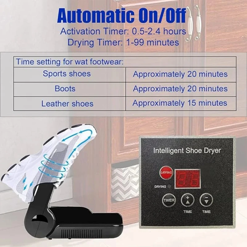 Shoe dryer Ozone deodorant shoe dryer Dry shoes smart retractable shoe warmer winter shoe drying 4