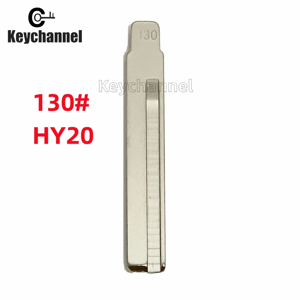 Keychannel 10PCS  #130 KD Blade HY20 Remote Blank Universal Car Key Flip Blade for KEYDIY KD VVDI Xhorse for Kia Locksmith Tool keychannel 10pcs ym28 hu46 car key blank universal metal remote key blade kd key blank for keydiy vvdi xhorse remote for opel