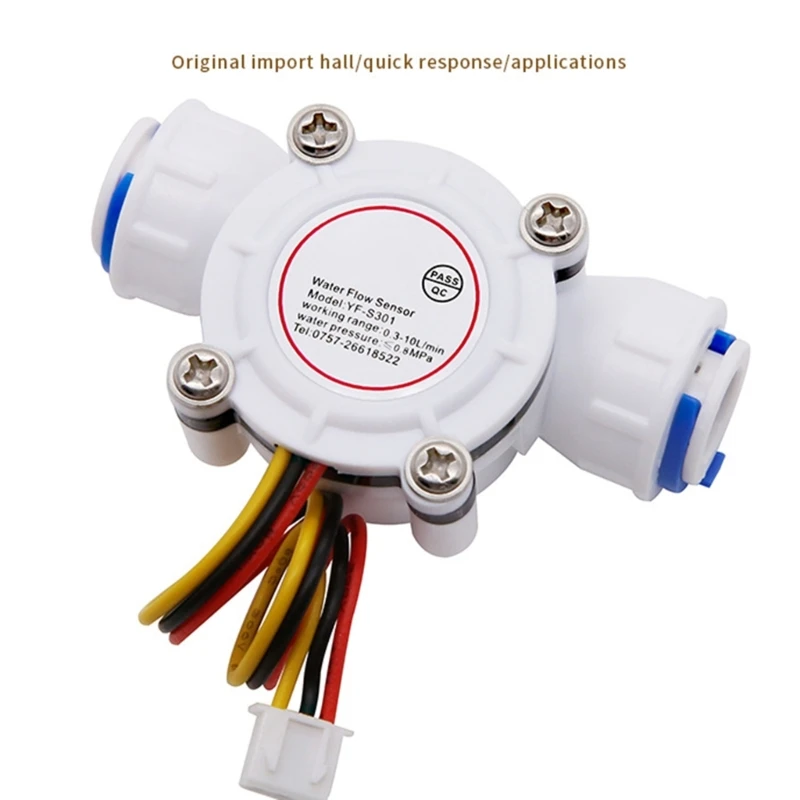 DN10 Water Flow Sensor Flowmeter 0.5-10L/min Fluidmeter Water Flowmeter Counter M4YD Easy Installation