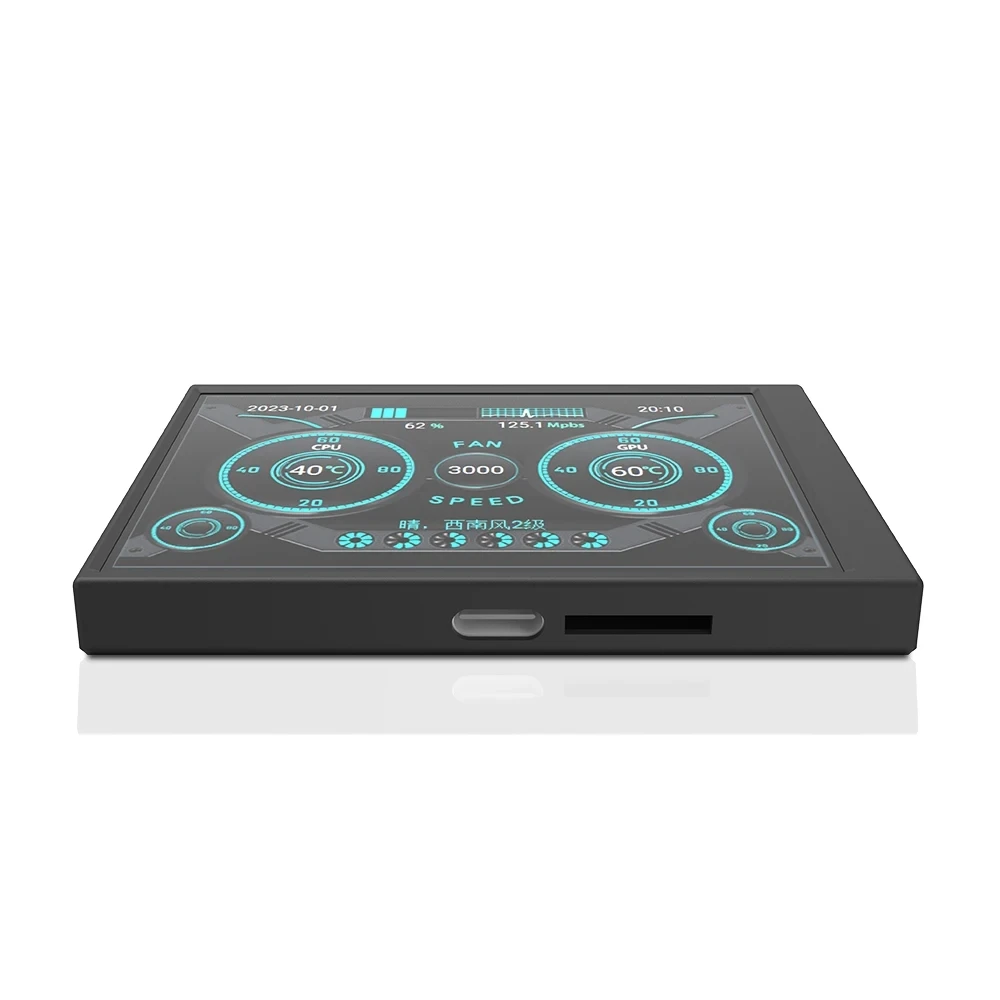 Écran secondaire IPS type-c de 3.5 pouces, CPU GPU RAM HDD, affichage USB pour mini moniteur AIDA64 librement  502