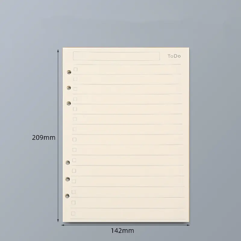 45 Sheets A5 A6 A7 Loose Leaf Notebook Refill Spiral Binder Inner Page Line Blank craft  Grid Inside Paper Stationery - Image 8