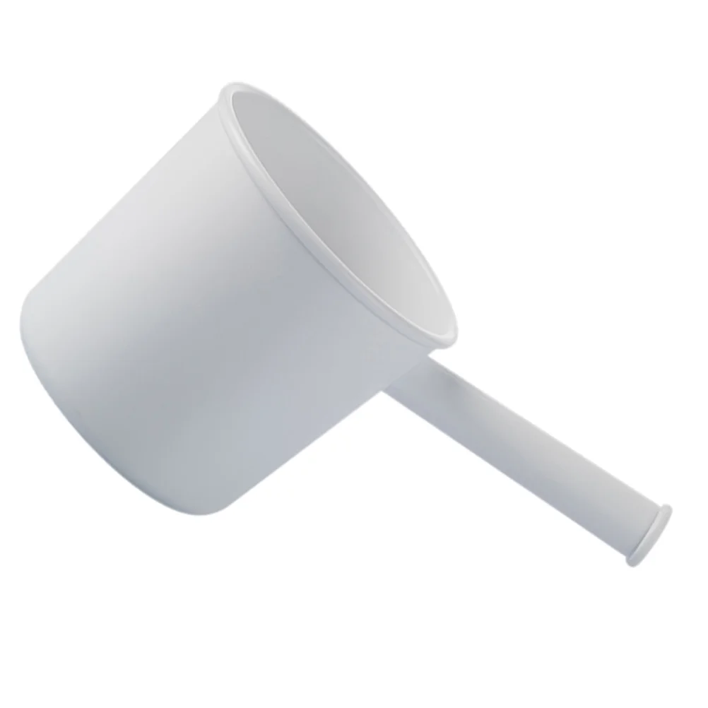 1Pc Plastic Water Ladle Practical Kitchen Long Handle Water Scoop (White) Spoon Bath Spoon Long Handle