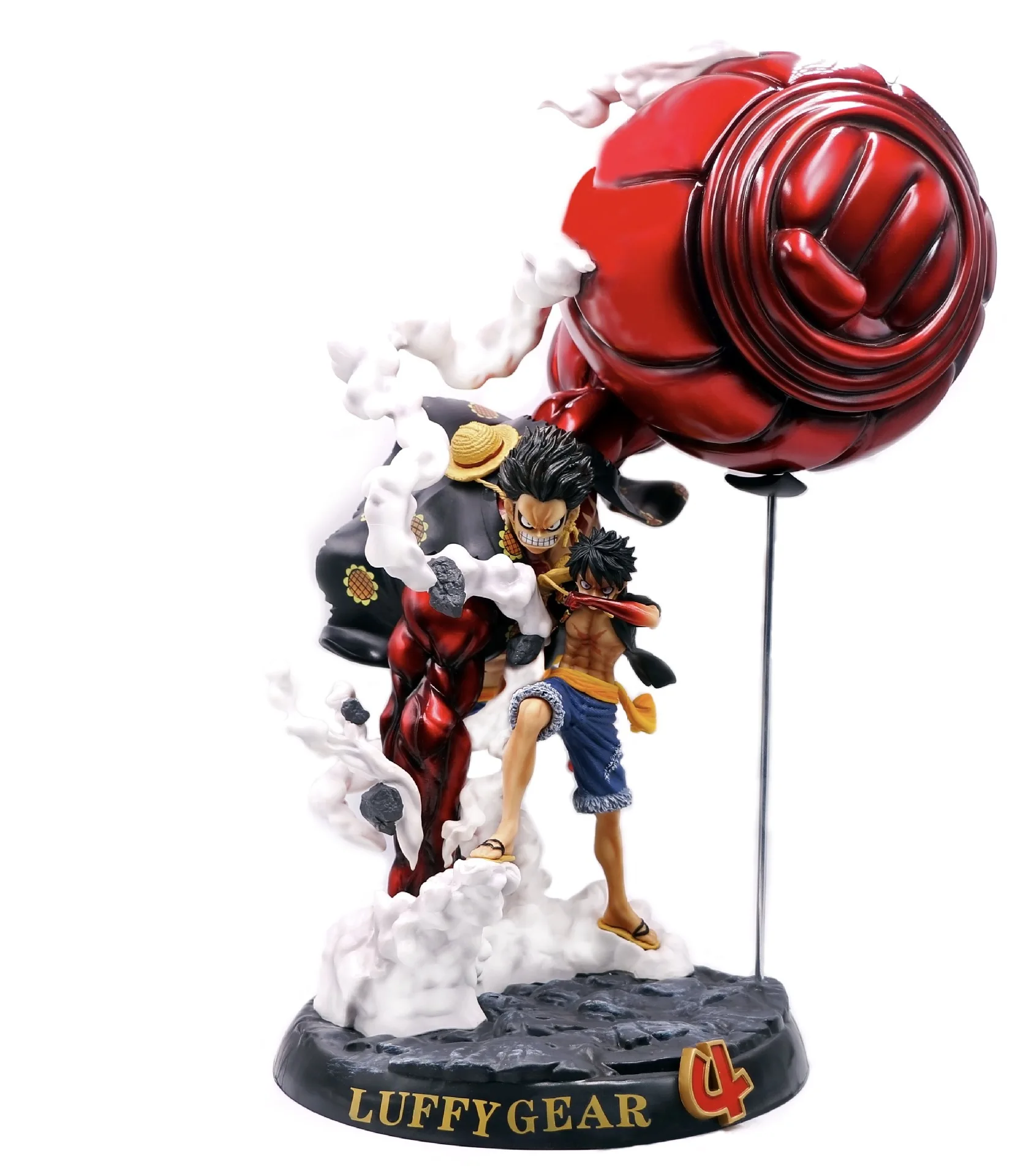

50CM Luffy One Piece Figures Gear 4 Monkey D Luffy Sun God Fruit Big Fist Action Figures PVC Anime Model Collection Toy