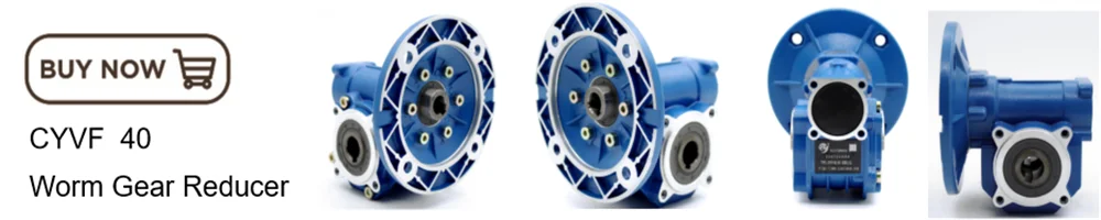 Description Picture 3 of itemCYAutoman Worm Gearbox Reducer NMVF110   Input 19/24/28/38mm Output 42mm Ratio 5:1/100:1  Free maintenance  Speed  Gear