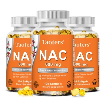 NAC N-Acetyl Cysteine Capsules Immune, Respiratory Health Antioxidant Supplements Non-GMO, Gluten-Free 1