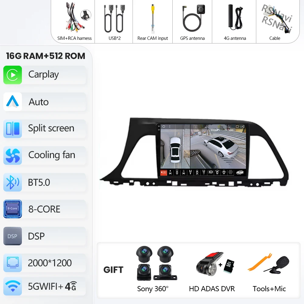 2K 16G-512G 360 DVR