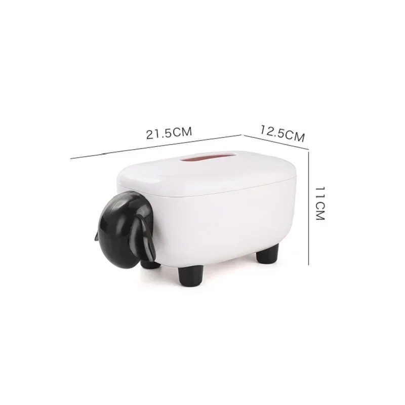 Napkin Holder Cute Lamb Tissue Box Paper Towel Napkin Holder Box for Car Household Kitchen Box for Decoration Home Organizer 6