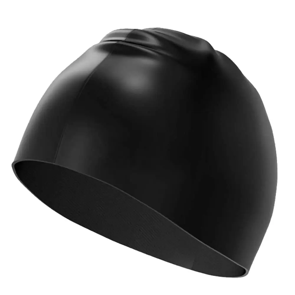 Silicone Swim Cap,Classic Unisex,Adult & Kids,Comfortable Durable Non-Slip Elastic Waterproof Swimming Hat,for Long & Short Hair 5