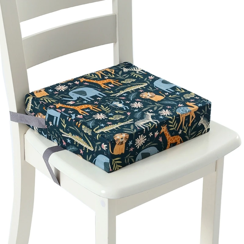 Baby Booster Seat Upgraded Toddler Booster Dining Table Washable Double Safe Straps Non-Slip Bottom P31B