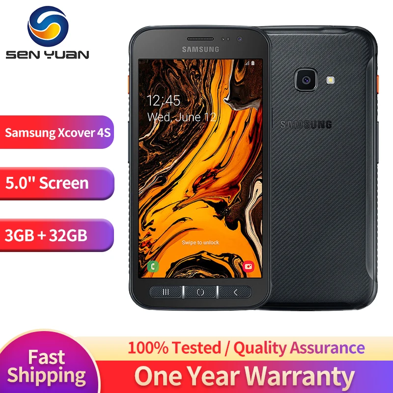 

Original Samsung Galaxy Xcover 4s G398F 4G LTE Mobile Phone 5.0'' 3GB RAM 32GB ROM 16MP+5MP Octa-Core Andriod CellPhone