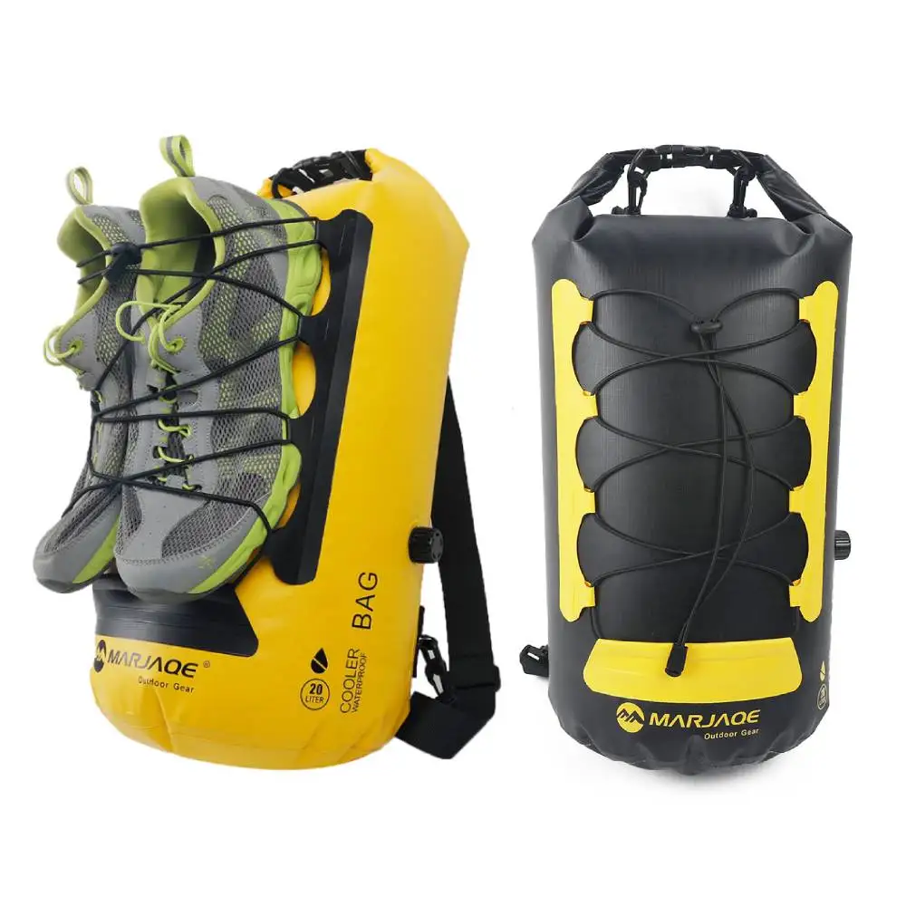 20L Insulated Backpack Dry Wet Separation Roll Closure Sack Large Capacity Waterproof Pack for Kayaking Rafting Boating Swimming waterproof dry bag