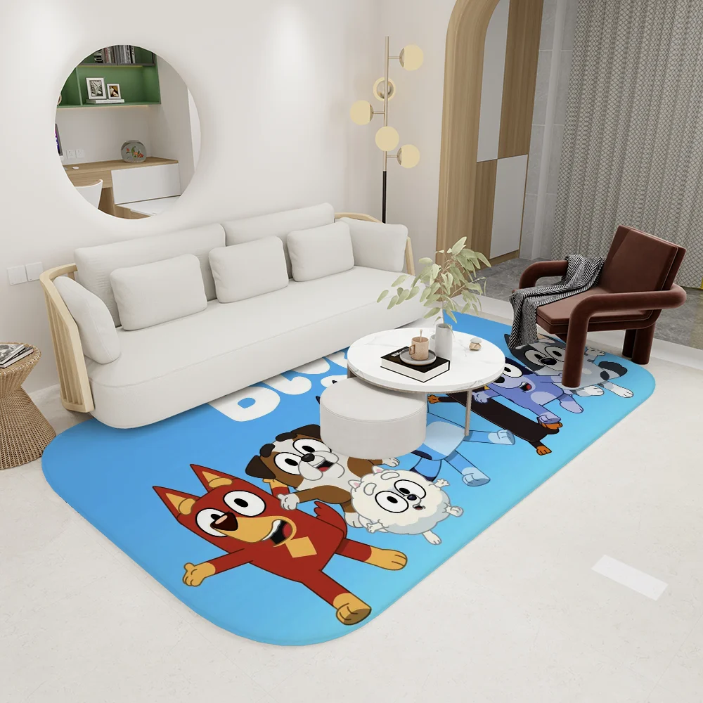 Cartoon B-Blueys Bathroom Mat Kids Room Bedroom Decoration Balcony Anti-Slip Doormat Living Room Welcome Rug 2