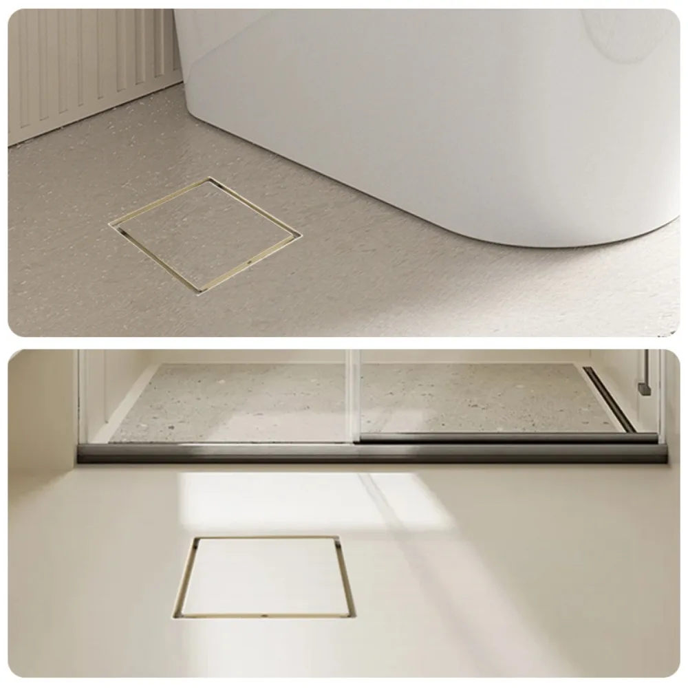 Invisible shower room stainless steel thickened deodorant plug drainage floor drain gun ash lengthened linear Tibetan